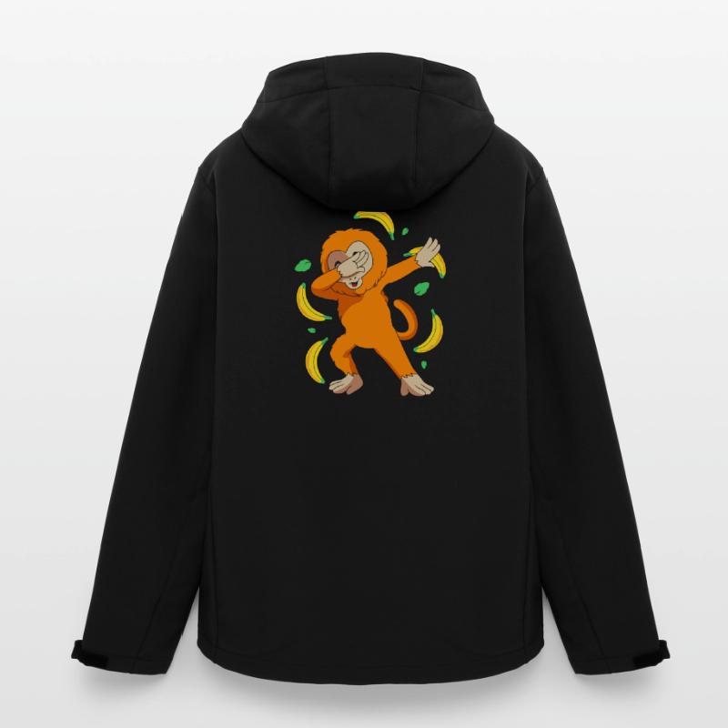 Tamarin Monkey Monkey Monkey Monkey Face Men’s Recycled Softshell Jacket by Stanley/Stella