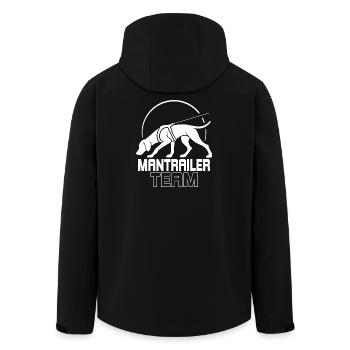 Vizsla Mantrailer Team Hundesport Hunde Wilsigns - Recycelte Männer Softshell-Jacke von Stanley/Stella - Schwarz - Hinten - AI Model Male 185 light (185cm)