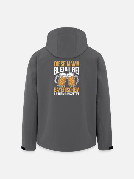 Bier Bierliebhaberin Mutter Mama - Recycelte Männer Softshell-Jacke von Stanley/Stella - Schwarz