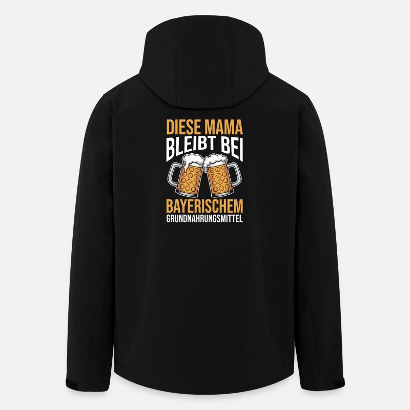 Bier Bierliebhaberin Mutter Mama - Recycelte Männer Softshell-Jacke von Stanley/Stella - Schwarz