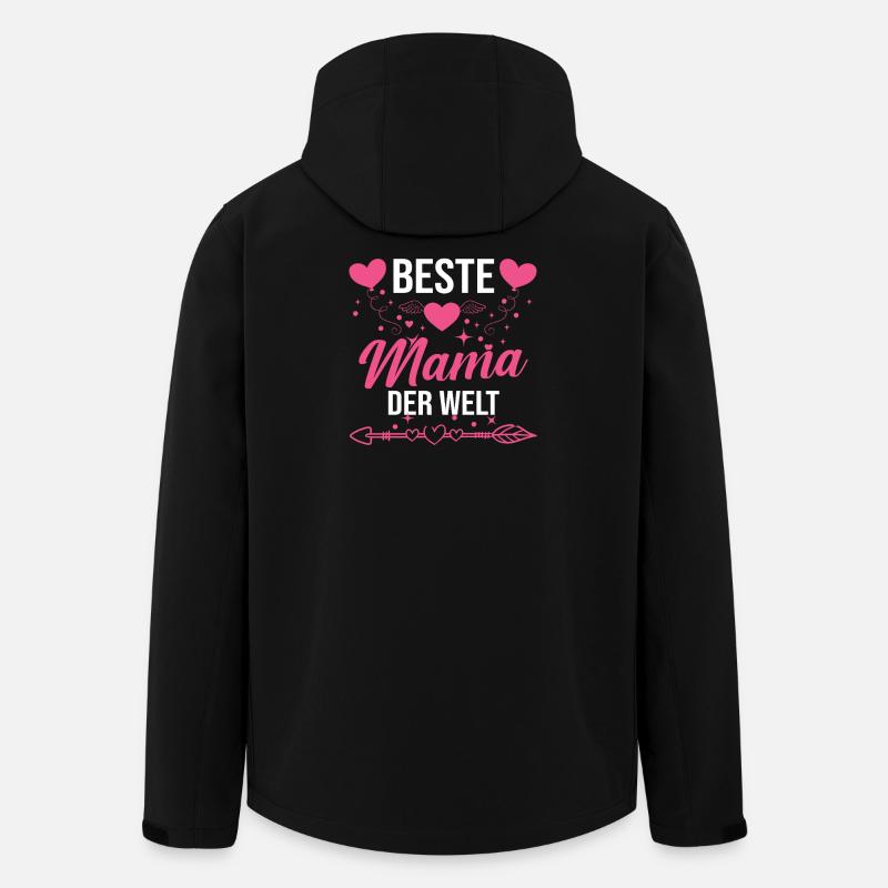 Beste Mama der Welt - Recycelte Männer Softshell-Jacke von Stanley/Stella - Schwarz