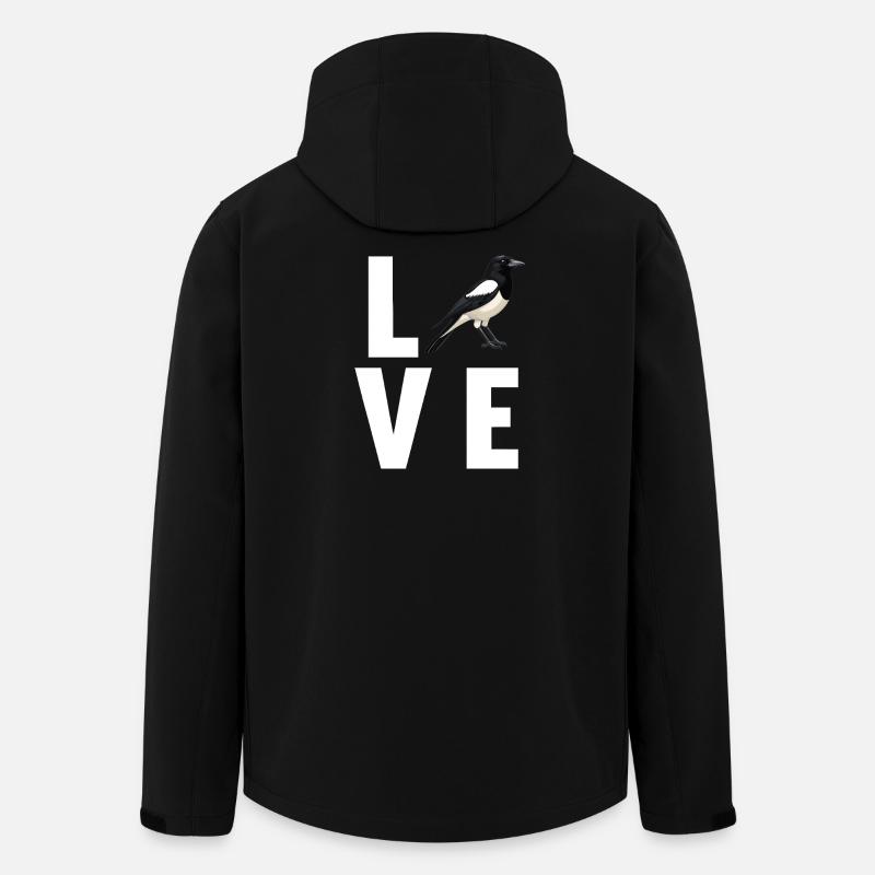 Magpies Magpie - Men’s Recycled Softshell Jacket by Stanley/Stella - black