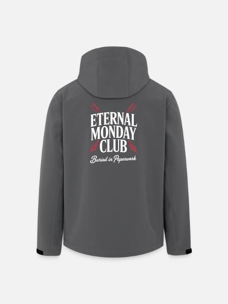 Eternal Monday Club: Paperwork - Men’s Recycled Softshell Jacket by Stanley/Stella - black