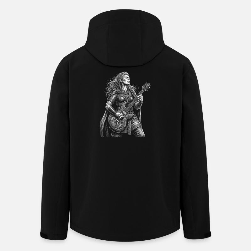 Boudicca/Boudica plays electric guitar - Men’s Recycled Softshell Jacket by Stanley/Stella - black