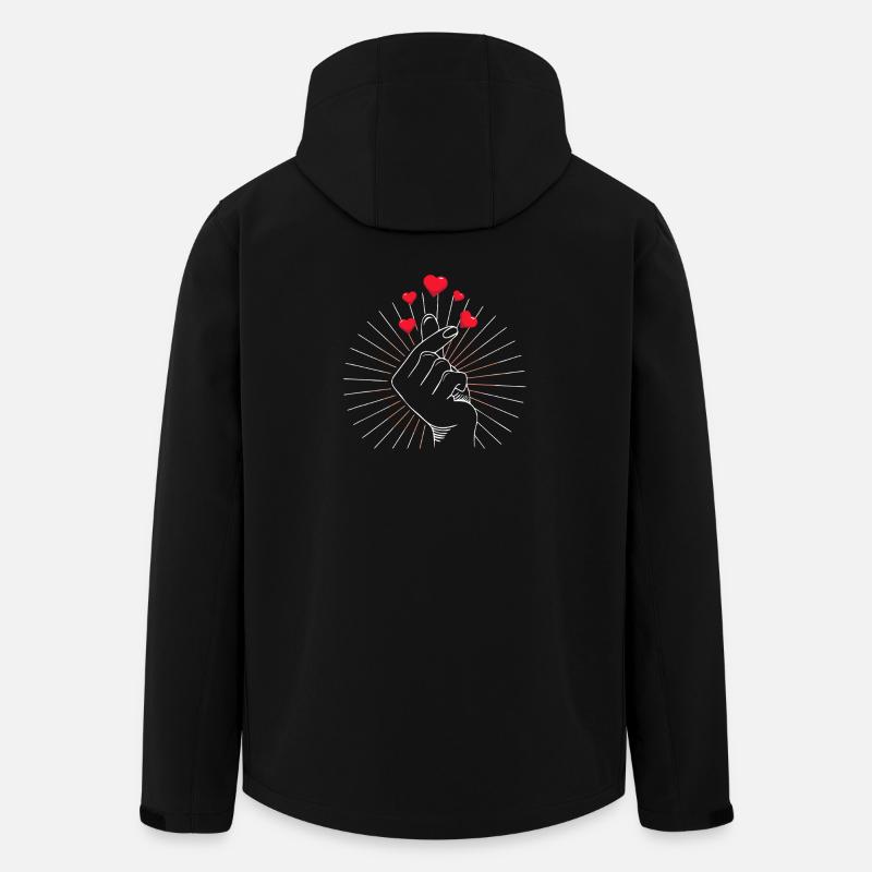 Éclat des Cœurs Pincés - Veste softshell homme en polyester recyclé Stanley/Stella - noir