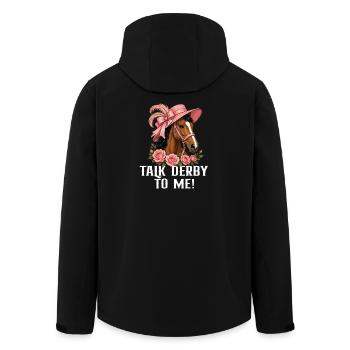 Thoroughbred Derby Horse Racing Racetrack - Men’s Recycled Softshell Jacket by Stanley/Stella - black - Back - AI Model Male 185 light (185cm)