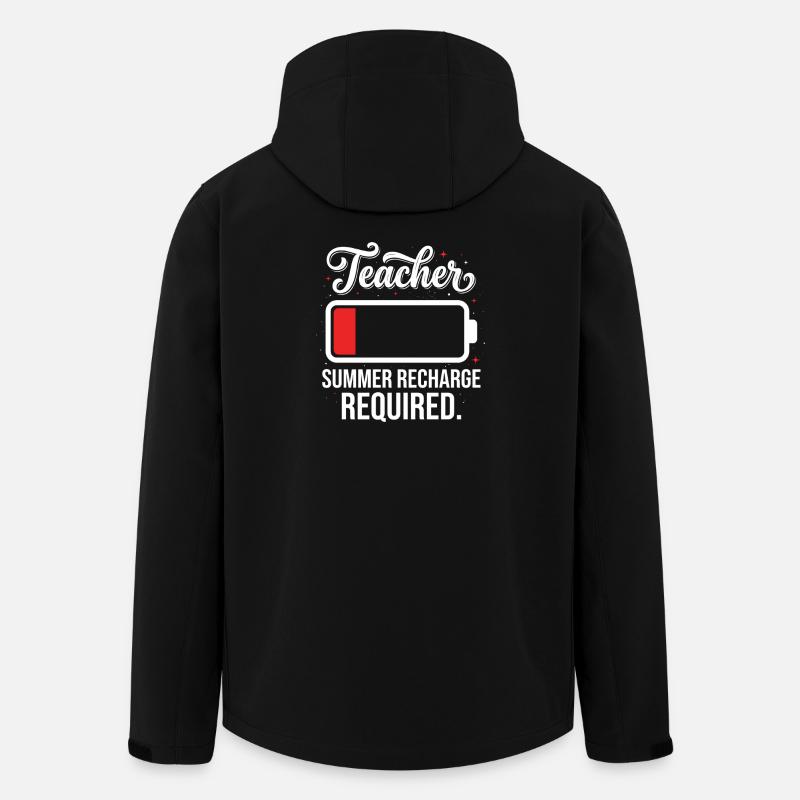 Teacher Summer Recharge - Men’s Recycled Softshell Jacket by Stanley/Stella - black