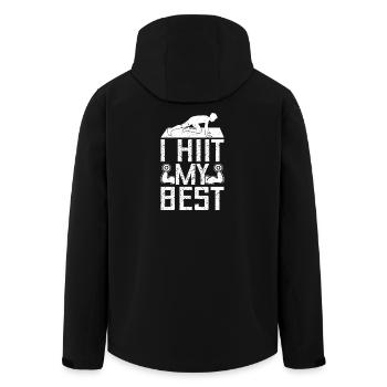 Gym Junkies I Hiit My Best Calisthenics Fitness - Recycelte Männer Softshell-Jacke von Stanley/Stella - Schwarz - Hinten - AI Model Male 185 light (185cm)