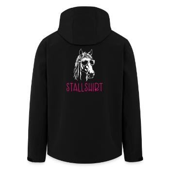 Stable shirt - Men’s Recycled Softshell Jacket by Stanley/Stella - black - Back - AI Model Male 185 light (185cm)
