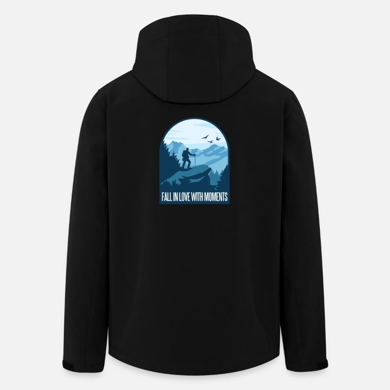 Wandern Bergsteigen Hiking - Recycelte Männer Softshell-Jacke von Stanley/Stella - Schwarz