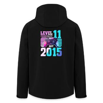 11. Geburtstag Gaming Gamer - Recycelte Männer Softshell-Jacke von Stanley/Stella - Schwarz - Hinten - AI Model Male 185 light (185cm)