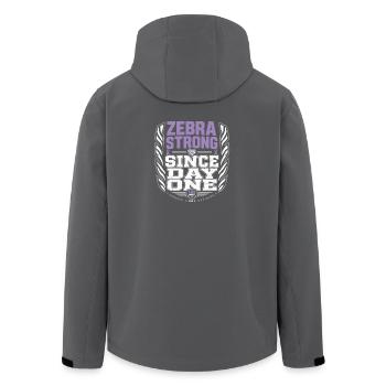 Eds-bewusstsein Ehlers-danlos Zebra-krieger - Recycelte Männer Softshell-Jacke von Stanley/Stella - Schwarz - Hinten - AI Model Male 185 light (185cm)
