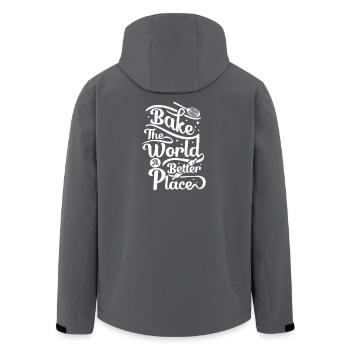 Cuire le monde meilleur - Veste softshell homme en polyester recyclé Stanley/Stella - charbon - Dos - AI Model Male 185 light (185cm)