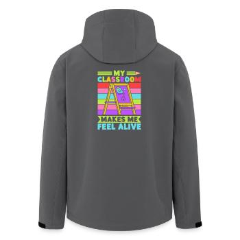 Enseignante de maternelle Feel Alive Enseignante de maternelle - Veste softshell homme en polyester recyclé Stanley/Stella - noir - Dos - AI Model Male 185 light (185cm)