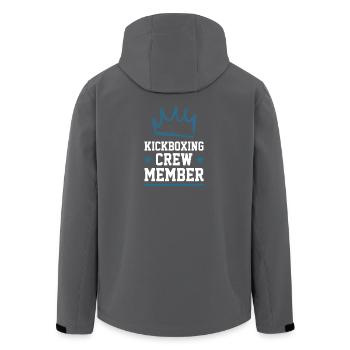 Kickboxing Crew - Men’s Recycled Softshell Jacket by Stanley/Stella - black - Back - AI Model Male 185 light (185cm)