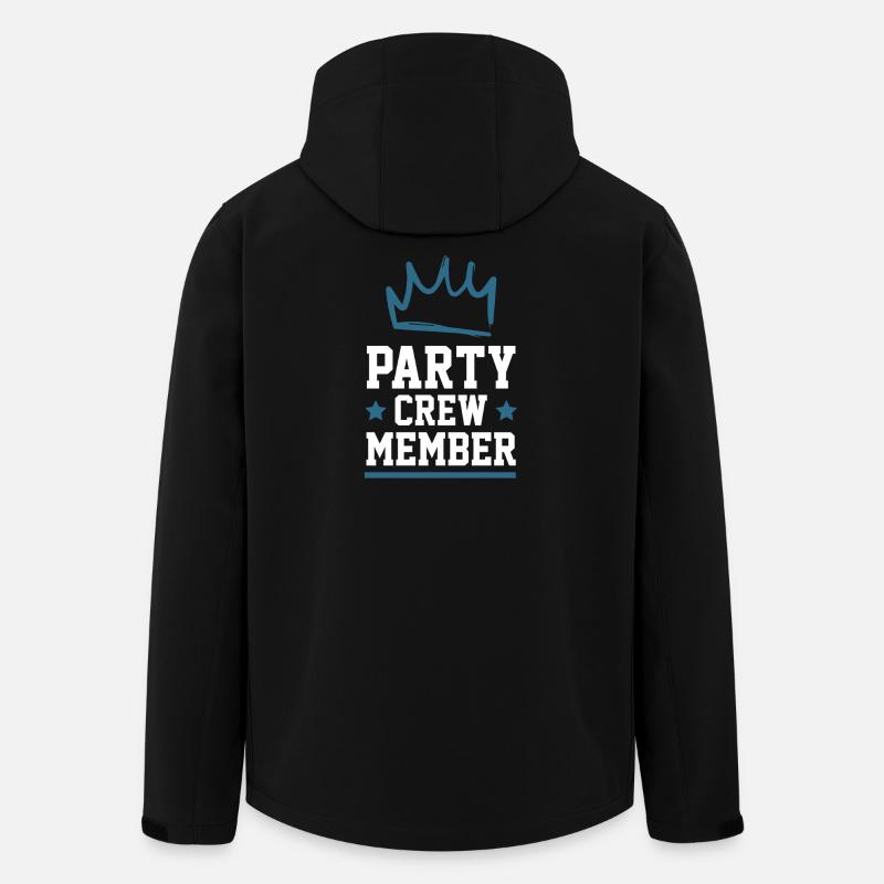 Équipe de fête - Veste softshell homme en polyester recyclé Stanley/Stella - noir
