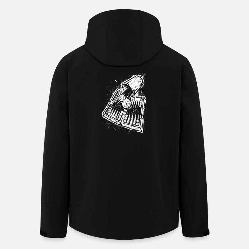 Backgammon | Jeu de société | Don - Veste softshell homme en polyester recyclé Stanley/Stella - noir