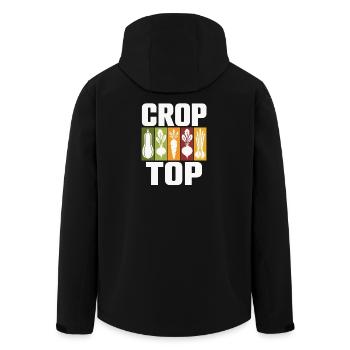Vegetable Icons Crop Top Design - Veste softshell homme en polyester recyclé Stanley/Stella - noir - Dos - AI Model Male 185 light (185cm)