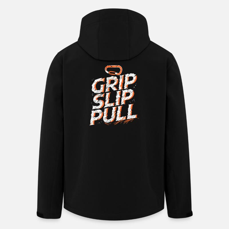 Grip Slip Sweater Adventure Climbing - Recycelte Männer Softshell-Jacke von Stanley/Stella - Schwarz