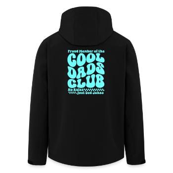 Cool Dads Club - Papa Vatertag Geschenk - Recycelte Männer Softshell-Jacke von Stanley/Stella - Schwarz - Hinten - AI Model Male 185 light (185cm)