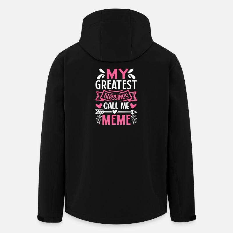 Mein größtes Segnungs-Meme - Recycelte Männer Softshell-Jacke von Stanley/Stella - Schwarz