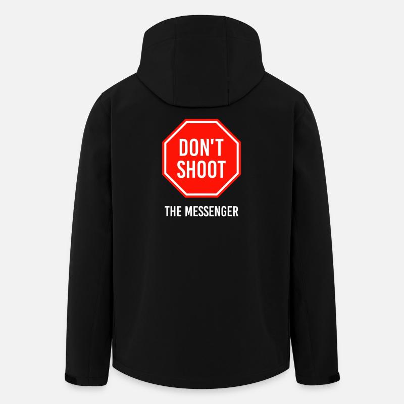 Dont Shoot The Messenger - Men’s Recycled Softshell Jacket by Stanley/Stella - black
