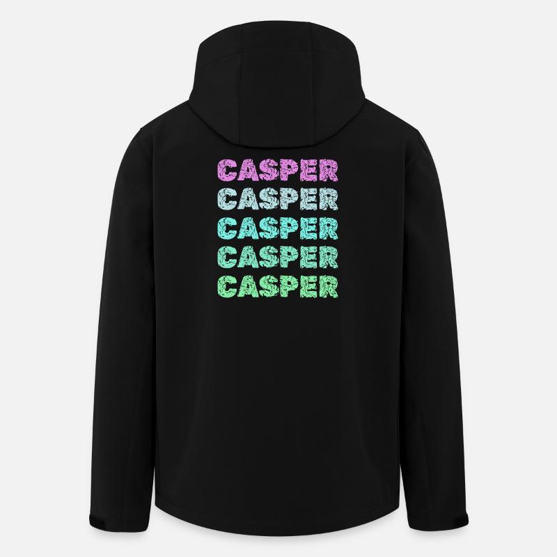 Casper als Name - Recycelte Männer Softshell-Jacke von Stanley/Stella - Schwarz