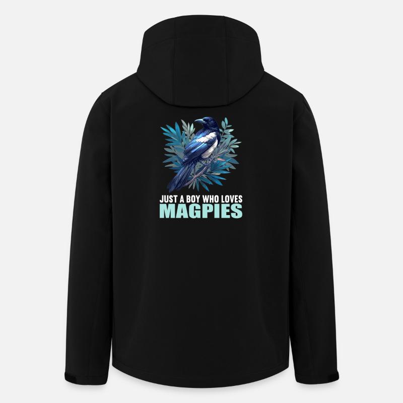 Magpies Magpie - Men’s Recycled Softshell Jacket by Stanley/Stella - black