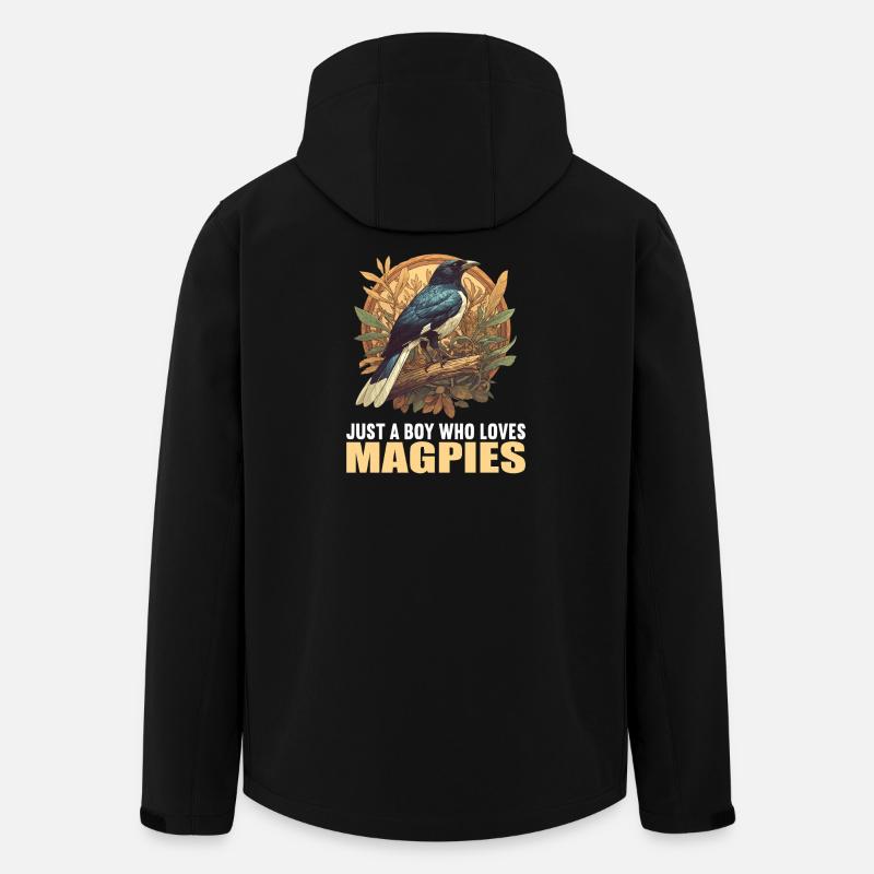 Magpies Magpie - Men’s Recycled Softshell Jacket by Stanley/Stella - black