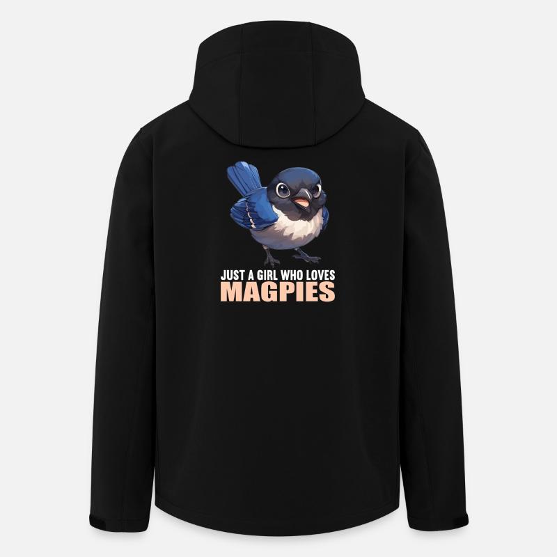 Magpies Magpie - Men’s Recycled Softshell Jacket by Stanley/Stella - black