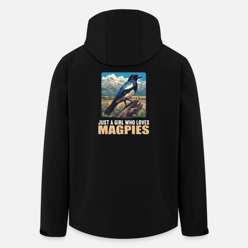 Magpies Magpie - Men’s Recycled Softshell Jacket by Stanley/Stella - black