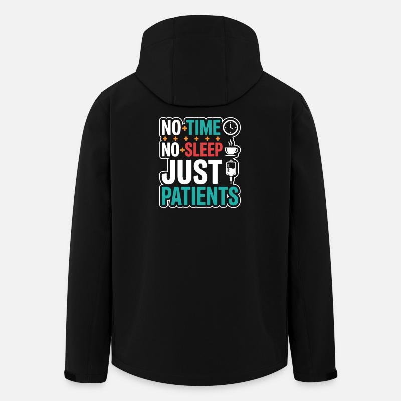 Infirmière de nuit, fatiguée - Veste softshell homme en polyester recyclé Stanley/Stella - noir