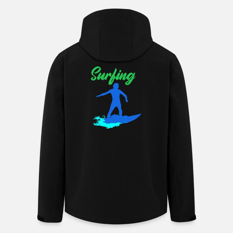 Surfer - Men’s Recycled Softshell Jacket by Stanley/Stella - black