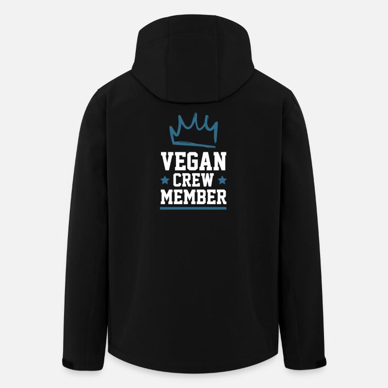 Vegan Crew - Veste softshell homme en polyester recyclé Stanley/Stella - noir