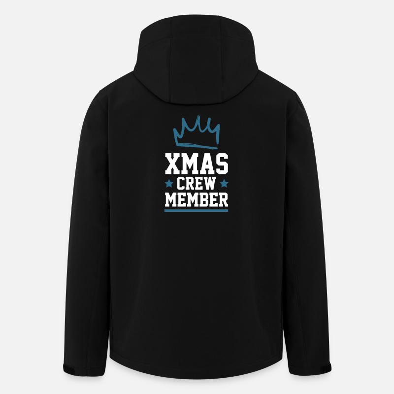 Équipage de Noël - Veste softshell homme en polyester recyclé Stanley/Stella - noir