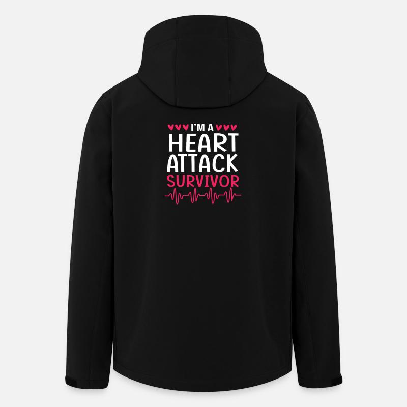 heart attack - Men’s Recycled Softshell Jacket by Stanley/Stella - black