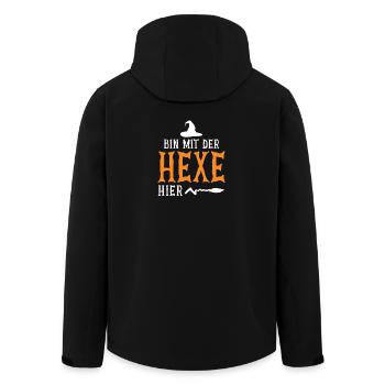  Ich Bin Mit Der Hexe Hier - Recycelte Männer Softshell-Jacke von Stanley/Stella - Schwarz - Hinten - AI Model Male 185 light (185cm)