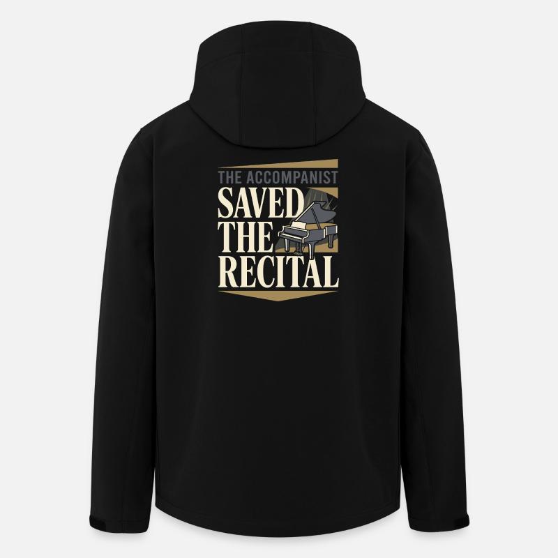 Pianiste accompagnateur Chœur Pianiste Accompagnateur musical - Veste softshell homme en polyester recyclé Stanley/Stella - noir