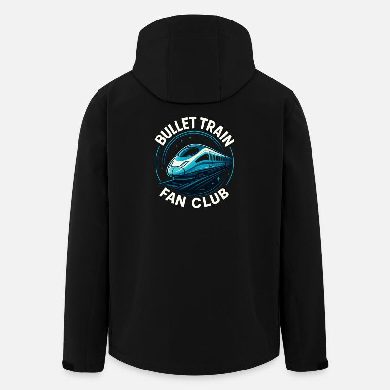 Bullet Train Fan Club - Men’s Recycled Softshell Jacket by Stanley/Stella - black