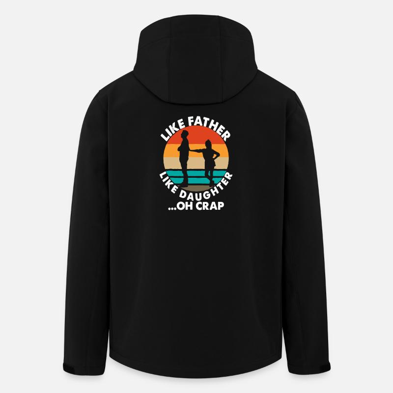 Tel père, telle fille, oh. - Veste softshell homme en polyester recyclé Stanley/Stella - noir