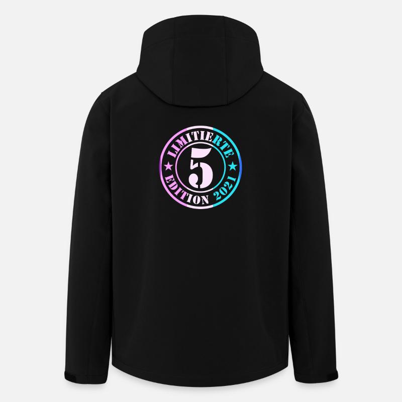 5e anniversaire, jeunes filles - Veste softshell homme en polyester recyclé Stanley/Stella - noir