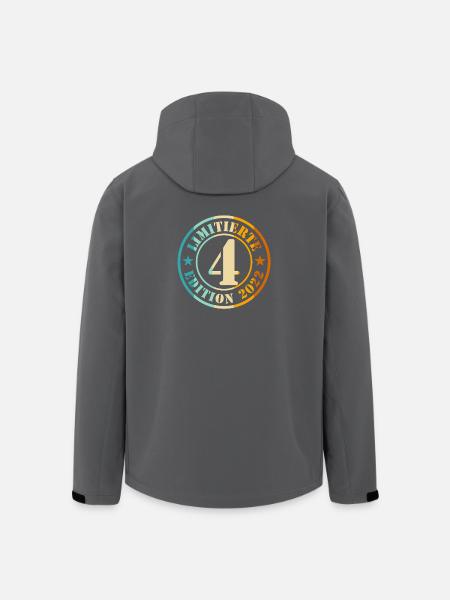 4e anniversaire, jeunes filles - Veste softshell homme en polyester recyclé Stanley/Stella - noir