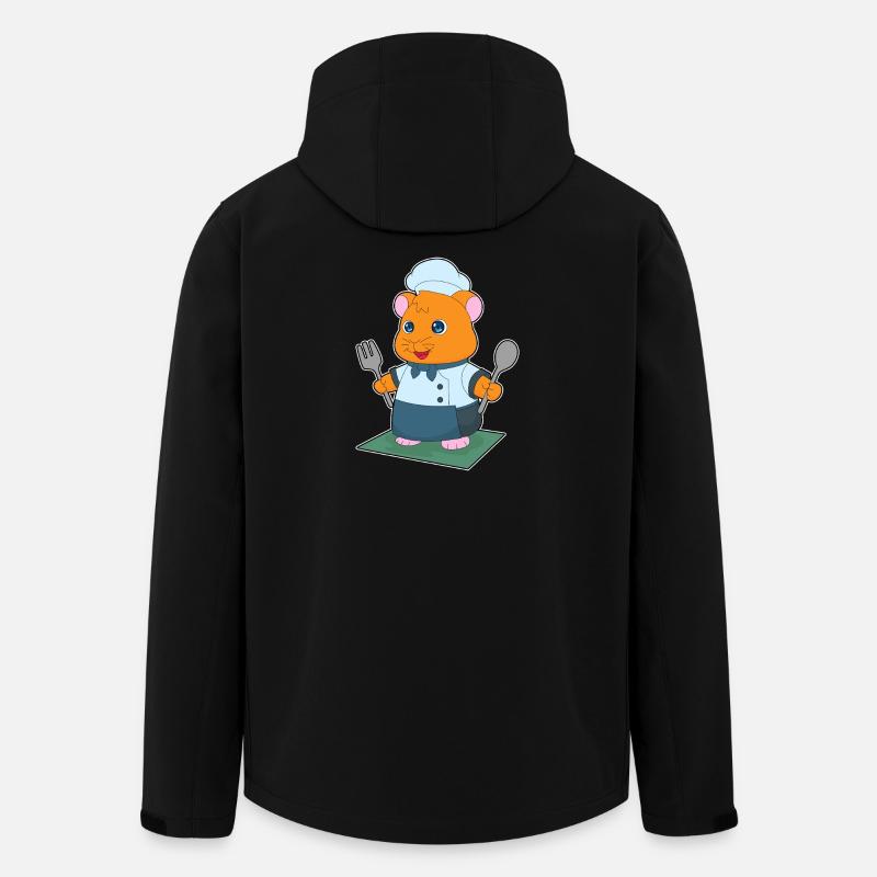 Hamster Cutlery Cooking Kitchen - Men’s Recycled Softshell Jacket by Stanley/Stella - black