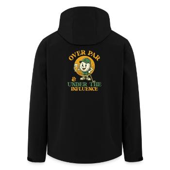 Überdurchschnittlicher Golfbier-Humor unter Einfluss - Recycelte Männer Softshell-Jacke von Stanley/Stella - Schwarz - Hinten - AI Model Male 185 light (185cm)