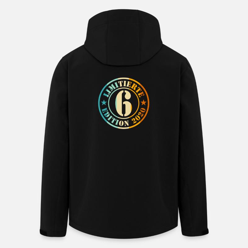 Fille garçon de 6e anniversaire - Veste softshell homme en polyester recyclé Stanley/Stella - noir