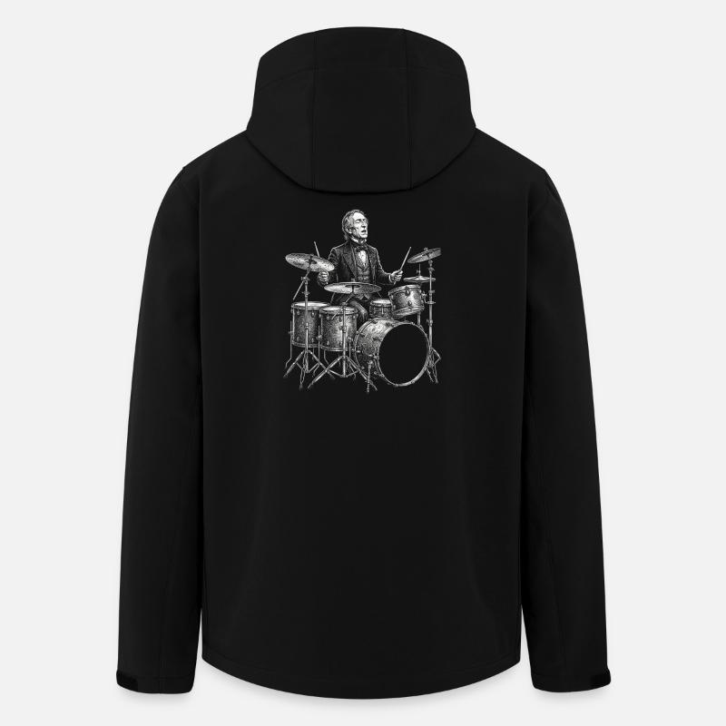 John Tyler plays drums - Men’s Recycled Softshell Jacket by Stanley/Stella - black