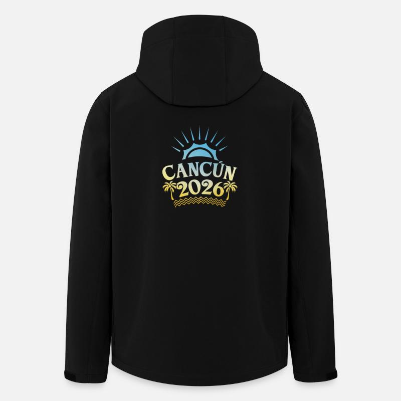 Cancun 2026 Bunt - Recycelte Männer Softshell-Jacke von Stanley/Stella - Schwarz