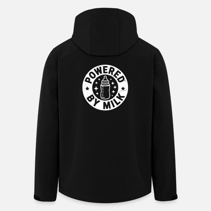 powered by milk - Men’s Recycled Softshell Jacket by Stanley/Stella - black