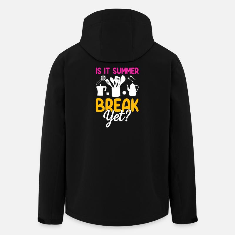 Sommerpause Bereits? Küchenmotiv - Recycelte Männer Softshell-Jacke von Stanley/Stella - Schwarz