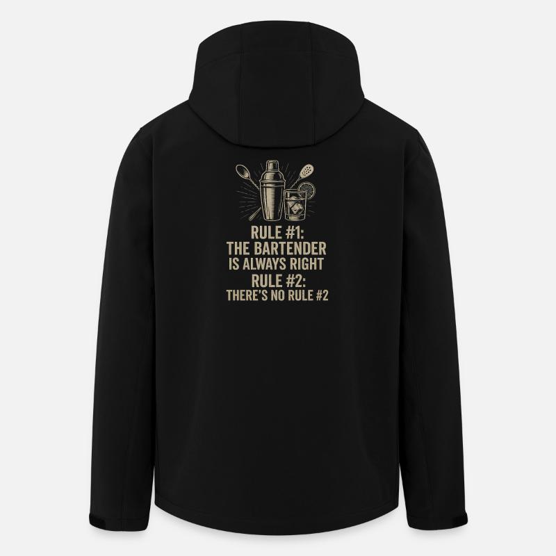 Barkeeper hat immer recht - Recycelte Männer Softshell-Jacke von Stanley/Stella - Schwarz